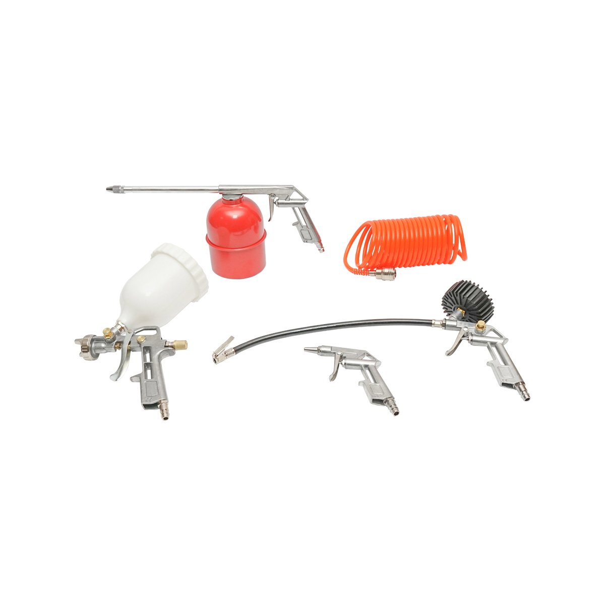Set 5 piese aer comprimat vopsit, suflat, umflat